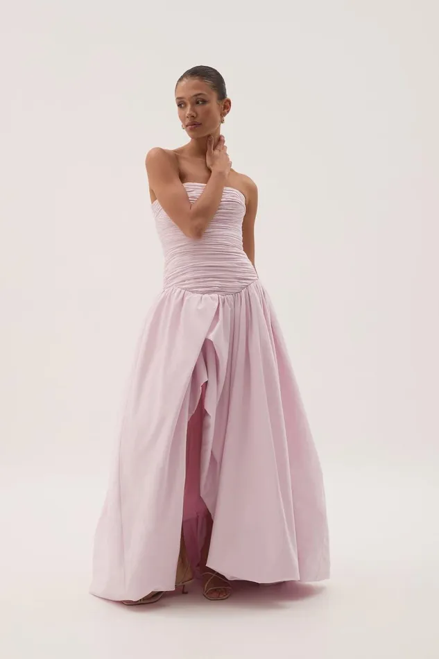 Aje Dresses Violette Bubble Hem Maxi Dress Pastel Pink 8211 Women