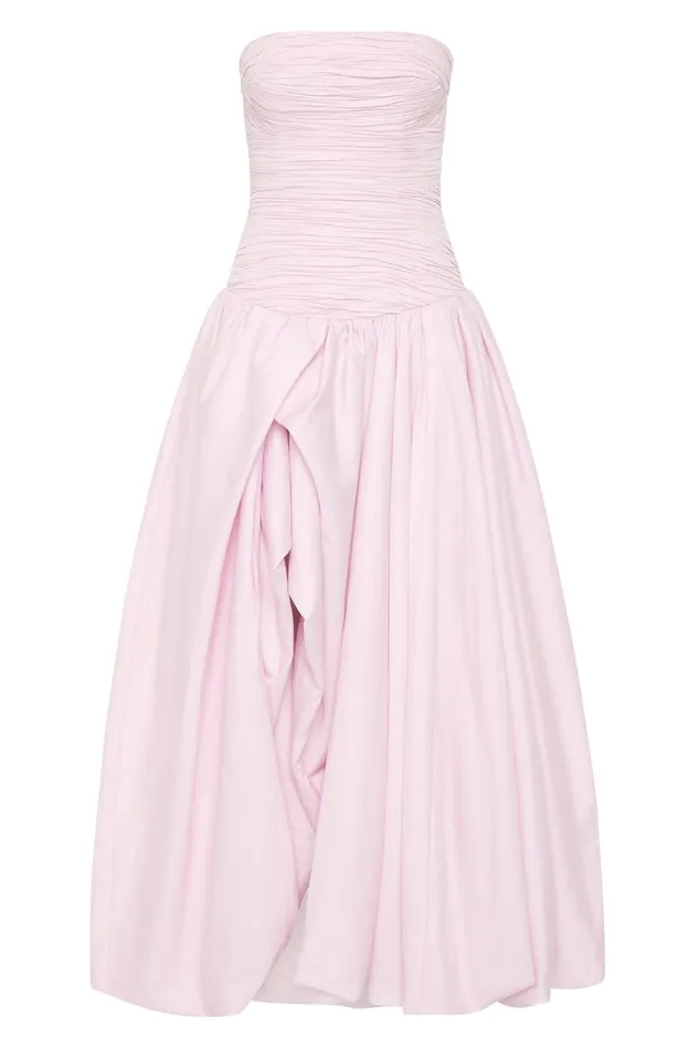 Aje Dresses Violette Bubble Hem Maxi Dress Pastel Pink 8211 Women