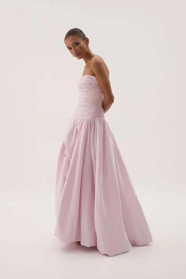 Aje Dresses Violette Bubble Hem Maxi Dress Pastel Pink 8211 Women
