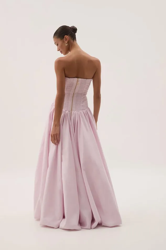 Aje Dresses Violette Bubble Hem Maxi Dress Pastel Pink 8211 Women