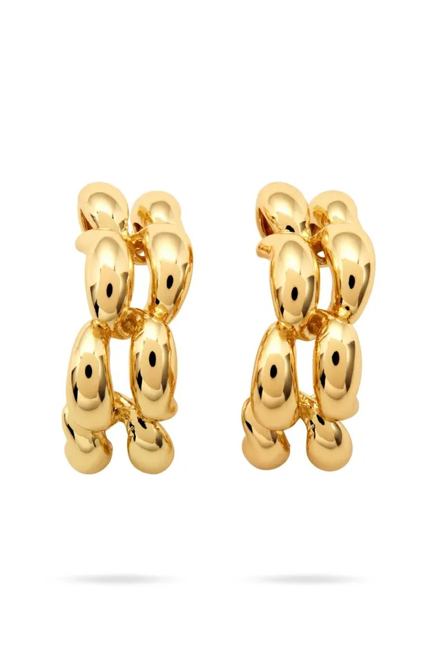Aje Jewelry Imbued Link Hoop Gold 8211 Women Aje Jewelry Imbued Link Hoop Gold 8211 Women