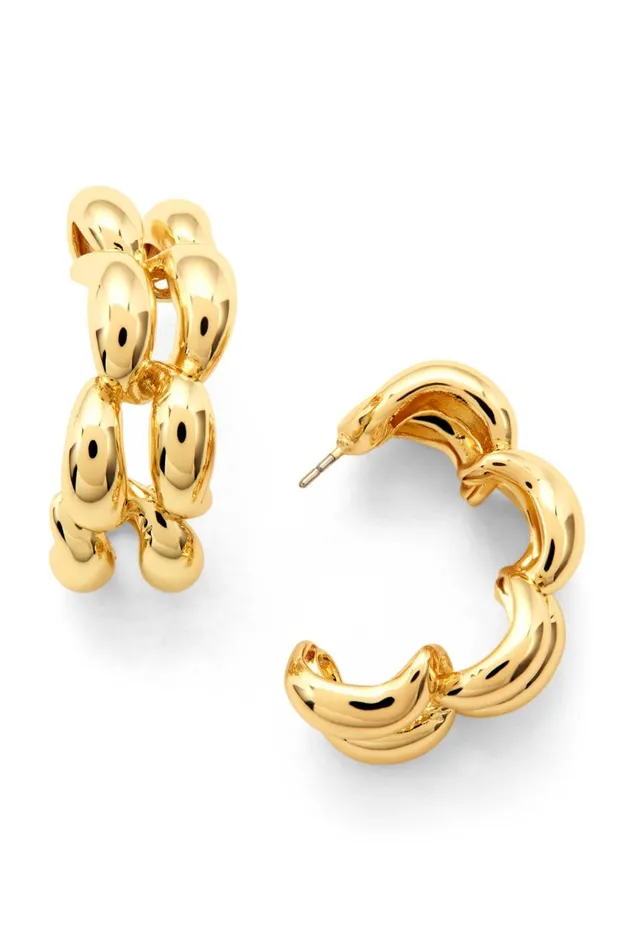 Aje Jewelry Imbued Link Hoop Gold 8211 Women Aje Jewelry Imbued Link Hoop Gold 8211 Women