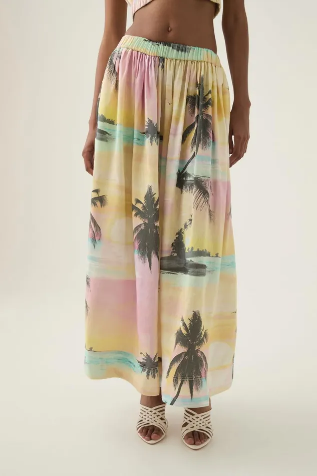 Aje Matching Sets Nicolette Maxi Skirt Sunset Sky 8211 Women