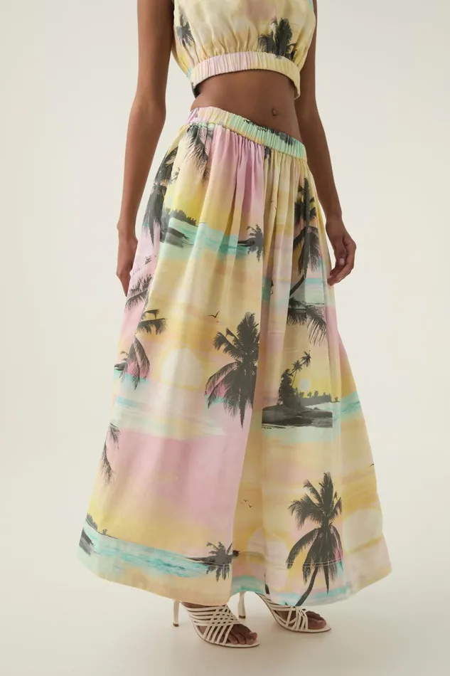 Aje Matching Sets Nicolette Maxi Skirt Sunset Sky 8211 Women