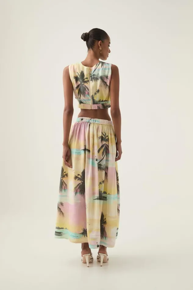 Aje Matching Sets Nicolette Maxi Skirt Sunset Sky 8211 Women