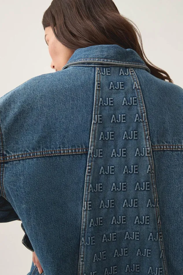 Aje Matching Sets Nika Logo Denim Shacket 90039s Wash 8211 Women Aje Matching Sets Nika Logo Denim Shacket 90039s Wash 8211 Women