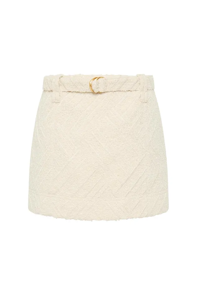 Aje Matching Sets Tectonic Jacquard Mini Skirt Cream 8211 Women