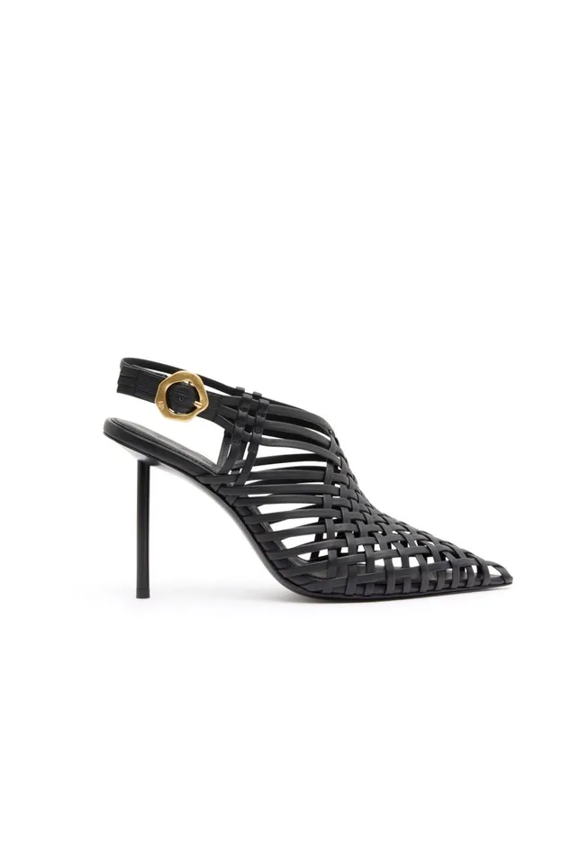 Aje Shoes Celyse Woven Heel Black 8211 Women Aje Shoes Celyse Woven Heel Black 8211 Women
