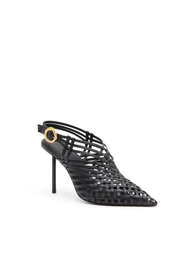 Aje Shoes Celyse Woven Heel Black 8211 Women Aje Shoes Celyse Woven Heel Black 8211 Women