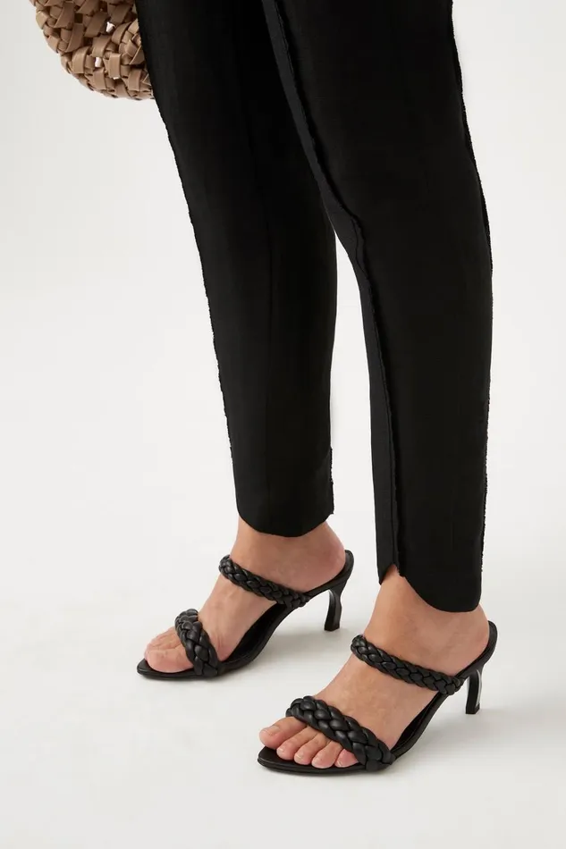 Aje Shoes Mirage Woven Sculptural Heel Black 8211 Women