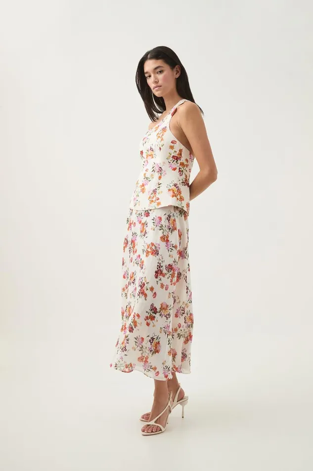 Aje Skirts Cyma Circular Midi Skirt Flora Natura 8211 Women