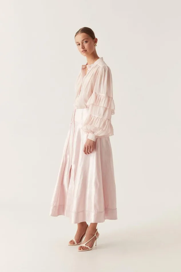 Aje Skirts Kineta Midi Skirt Soft Pink 8211 Women