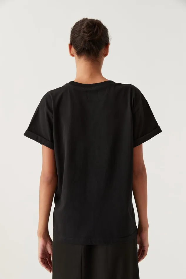 Aje Tees Alice Embroidered Logo Tee Blackwhite Logo 8211 Women Aje Tees Alice Embroidered Logo Tee Blackwhite Logo 8211 Women