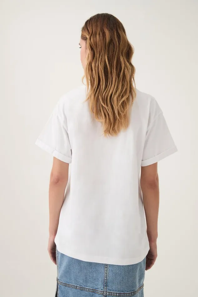 Aje Tees Luna Logo Heritage Tee Whiteblack Logo 8211 Women