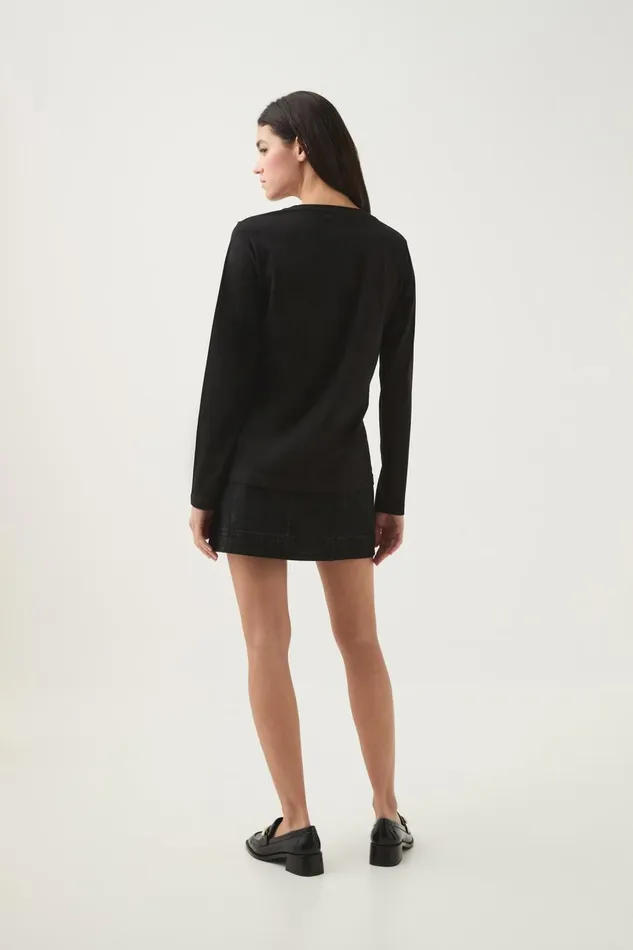 Aje Tees Prophecy Long Sleeve Tee Blackwhite Logo 8211 Women