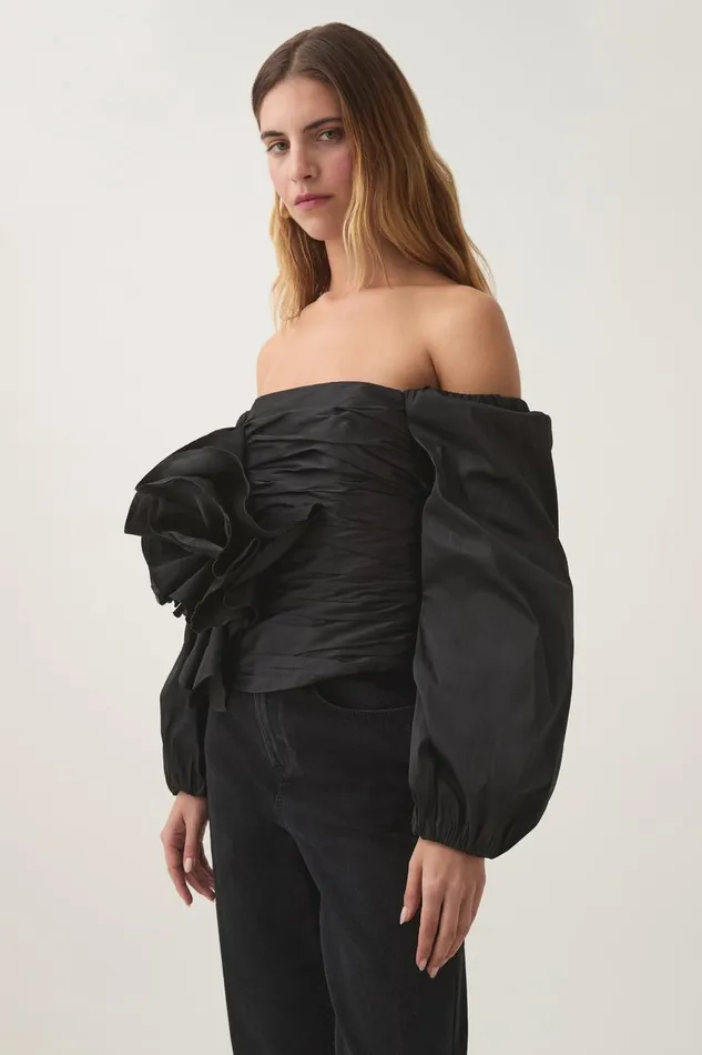 Aje Tops Parallels Spiral Top Black 8211 Women Aje Tops Parallels Spiral Top Black 8211 Women