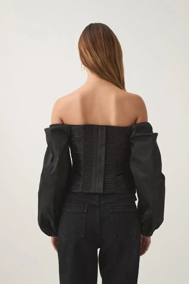 Aje Tops Parallels Spiral Top Black 8211 Women Aje Tops Parallels Spiral Top Black 8211 Women