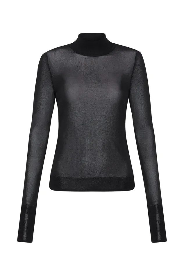 Aje Tops Rae Long Sleeve Skivvy Black 8211 Women