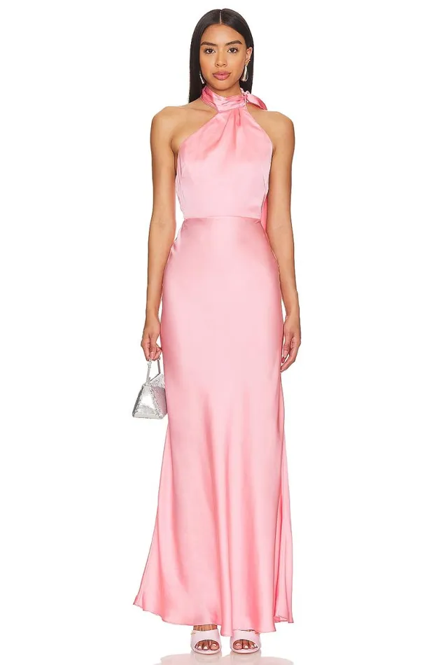 Albie Gown Peach Women Lovers and Friends Dresses
