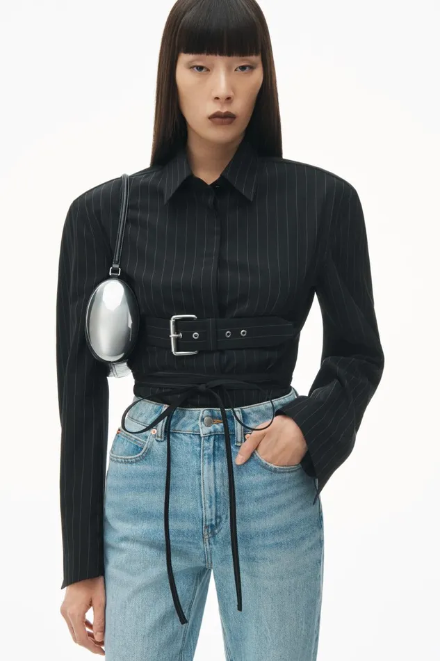 Alexander Wang Bags Women Dome Barrel Pouchette In Leather