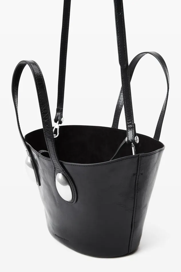 Alexander Wang Bags Women Dome Small Tote Bag In Crackle Patent Leather