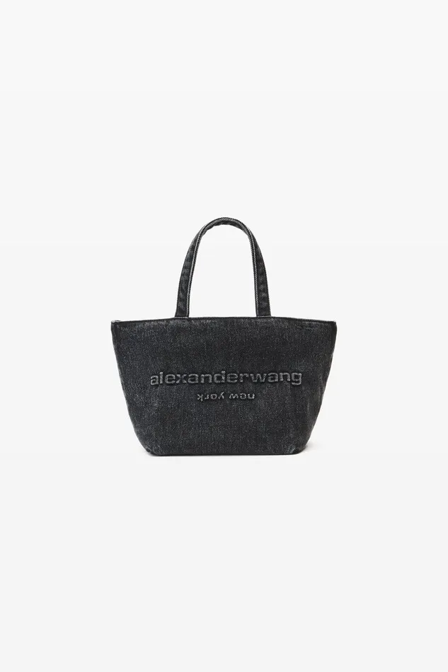 Alexander Wang Bags Women Small Punch Tote In Cotton Denim