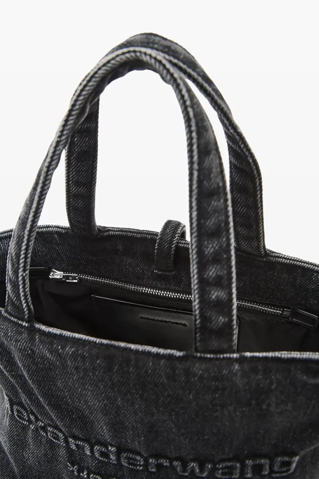 Alexander Wang Bags Women Small Punch Tote In Cotton Denim
