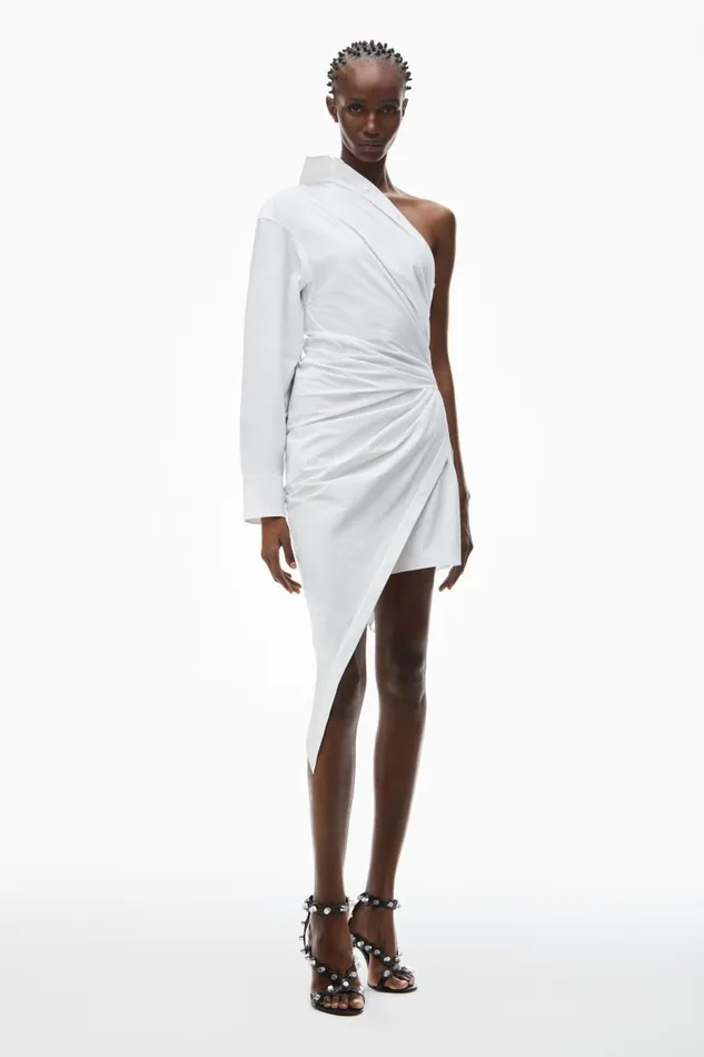 Alexander Wang Dresses Women Tailored Asymmetric Midi Dress