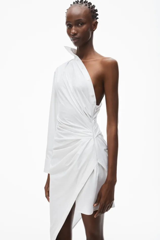 Alexander Wang Dresses Women Tailored Asymmetric Midi Dress