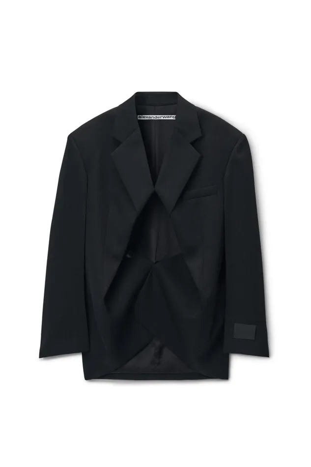 Alexander Wang Jackets Women Exaggerated Split Front Boxy Blazer