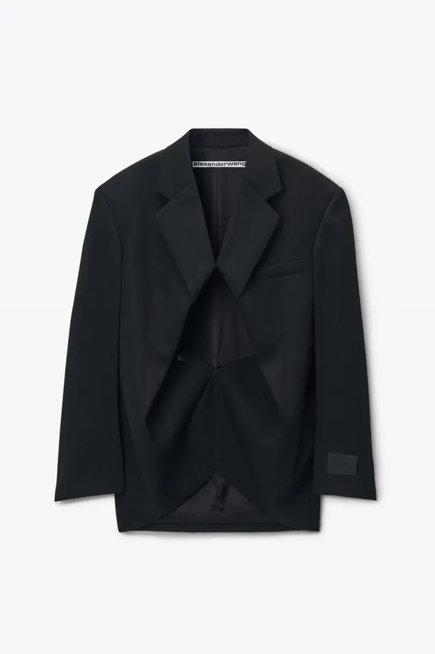 Alexander Wang Jackets Women Exaggerated Split Front Boxy Blazer