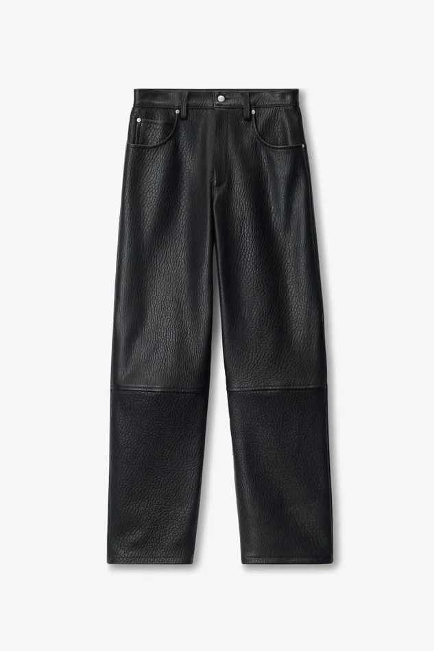 Alexander Wang Pants Women LowRise FivePocket Pant In Lambskin Leather