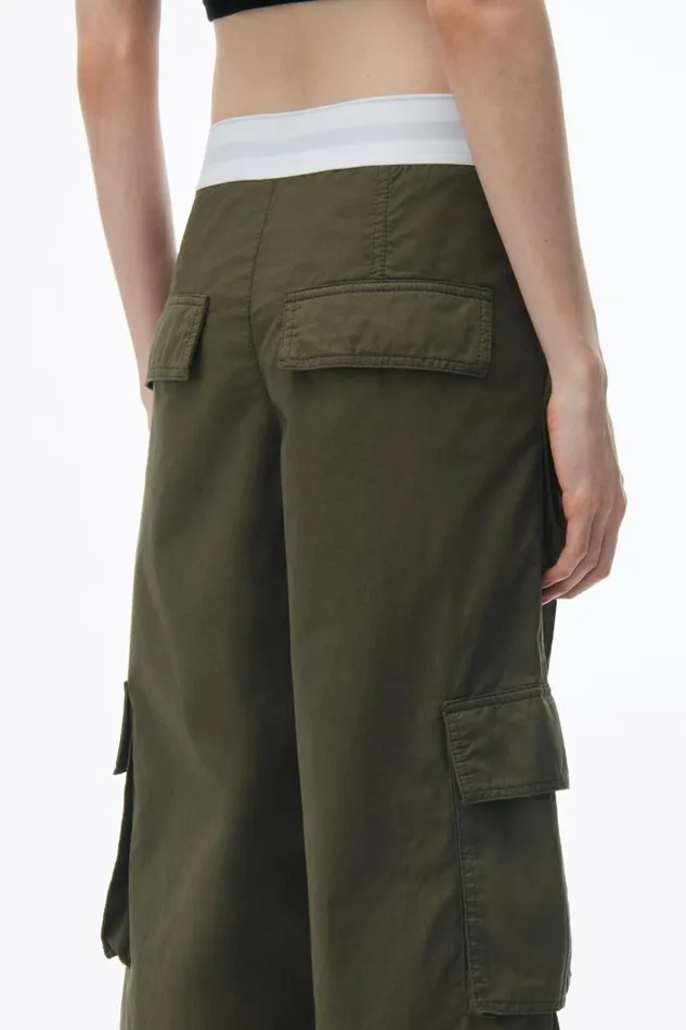 Alexander Wang Pants Women MidRise Cargo Rave Pants In Cotton Twill