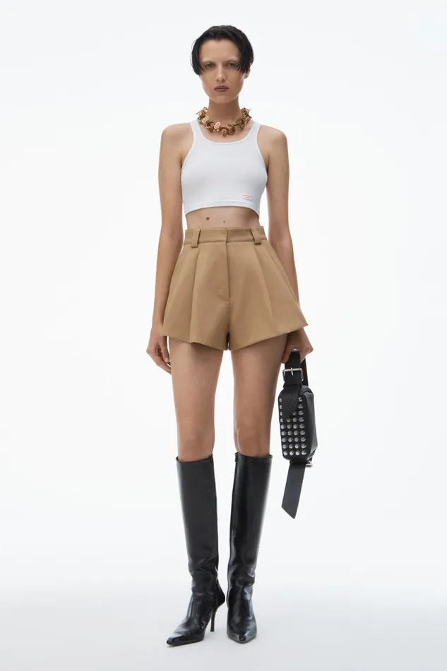 Alexander Wang Shorts Women HighWaist Flared Shorts
