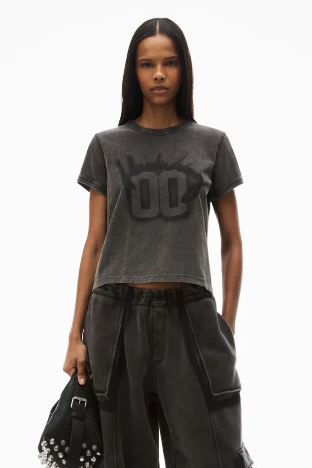 Alexander Wang TShirts Women 00 Graphic Ringer Tee In Cotton