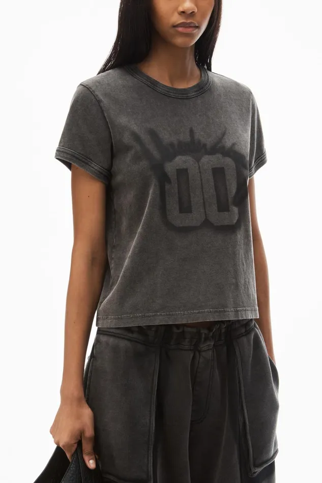 Alexander Wang TShirts Women 00 Graphic Ringer Tee In Cotton