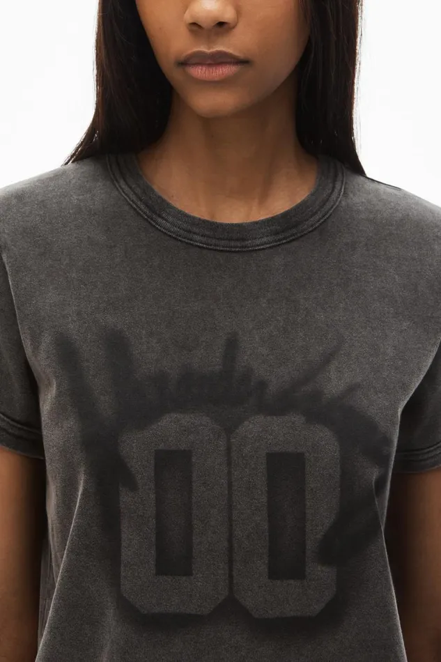 Alexander Wang TShirts Women 00 Graphic Ringer Tee In Cotton