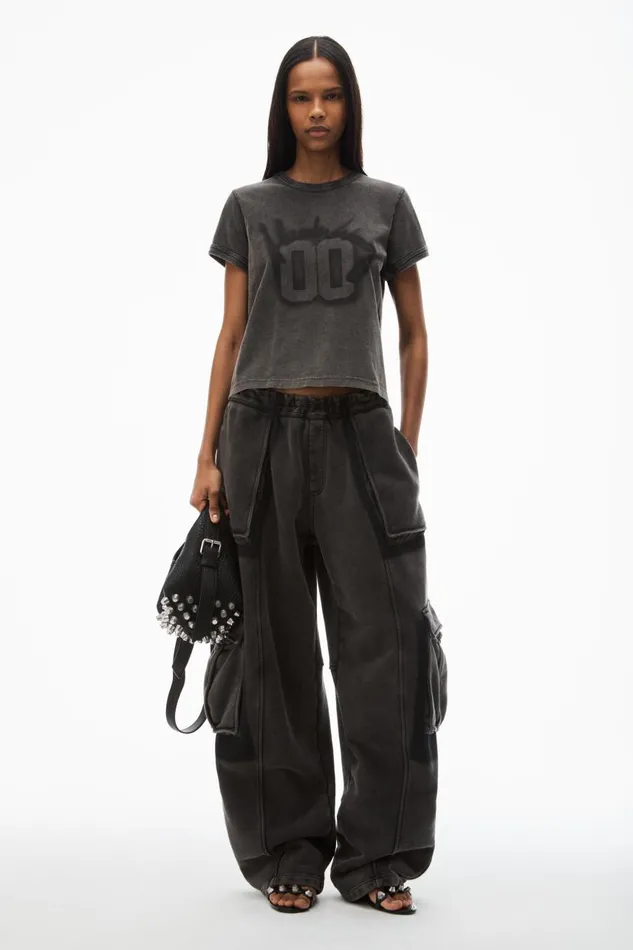 Alexander Wang TShirts Women 00 Graphic Ringer Tee In Cotton