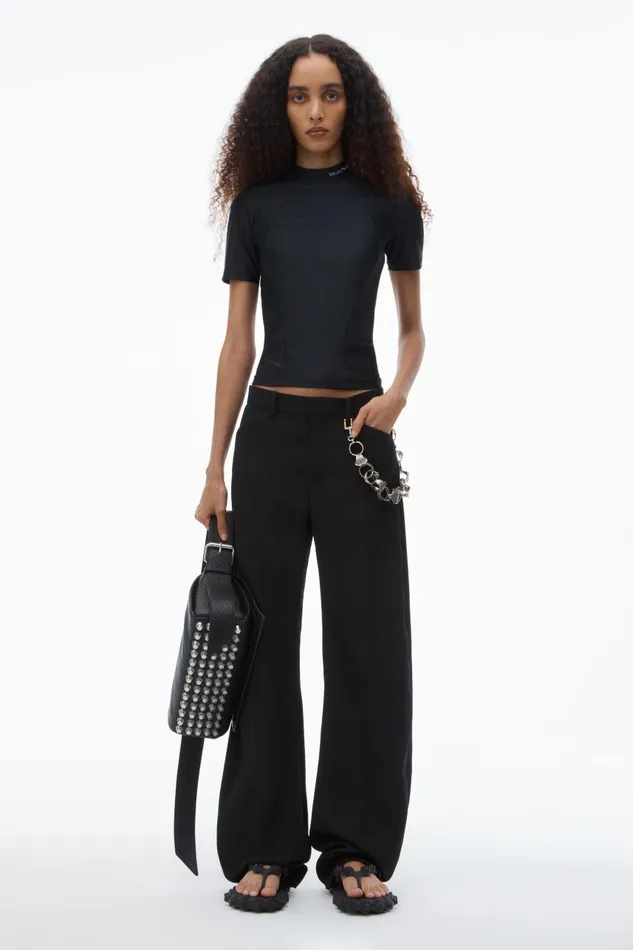 Alexander Wang Tops and Shirts Women LogoDetailed Rash Guard