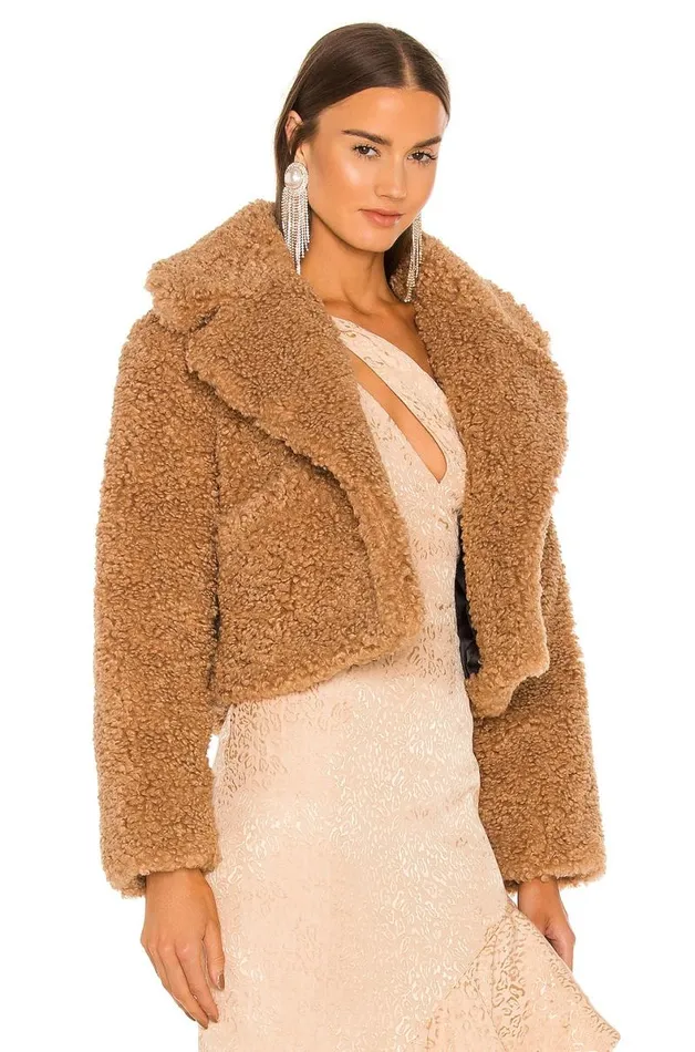 Alexandria Faux Fur Jacket Nude Women Lovers and Friends Jackets and Coats