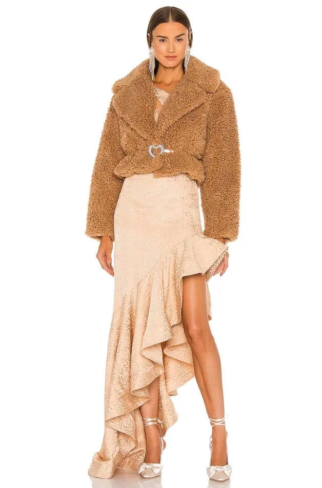 Alexandria Faux Fur Jacket Nude Women Lovers and Friends Jackets and Coats