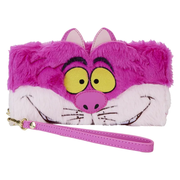 Alice In Wonderland Exclusive Cheshire Cat Plush Zip Around Wristlet Wallet Unisex Loungefly Bags and Wallets Alice In Wonderland Exclusive Cheshire Cat Plush Zip Around Wristlet Wallet Unisex Loungefly Bags and Wallets