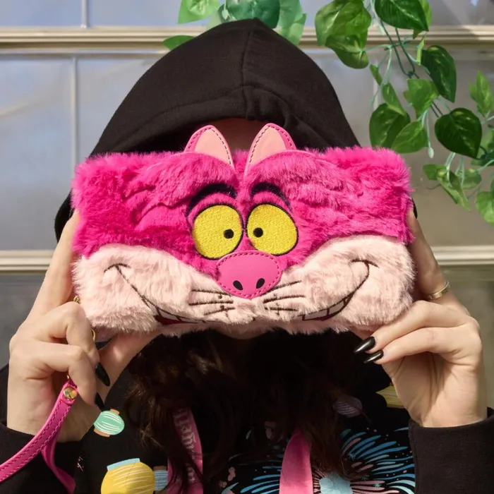 Alice In Wonderland Exclusive Cheshire Cat Plush Zip Around Wristlet Wallet Unisex Loungefly Bags and Wallets Alice In Wonderland Exclusive Cheshire Cat Plush Zip Around Wristlet Wallet Unisex Loungefly Bags and Wallets