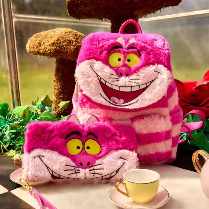 Alice In Wonderland Exclusive Cheshire Cat Plush Zip Around Wristlet Wallet Unisex Loungefly Bags and Wallets Alice In Wonderland Exclusive Cheshire Cat Plush Zip Around Wristlet Wallet Unisex Loungefly Bags and Wallets