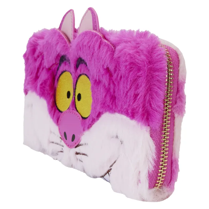 Alice In Wonderland Exclusive Cheshire Cat Plush Zip Around Wristlet Wallet Unisex Loungefly Bags and Wallets Alice In Wonderland Exclusive Cheshire Cat Plush Zip Around Wristlet Wallet Unisex Loungefly Bags and Wallets