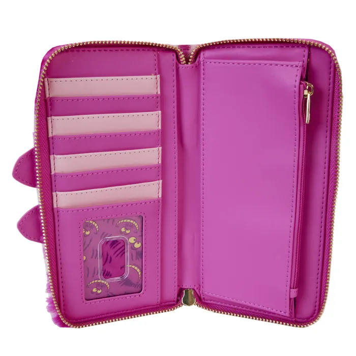 Alice In Wonderland Exclusive Cheshire Cat Plush Zip Around Wristlet Wallet Unisex Loungefly Bags and Wallets Alice In Wonderland Exclusive Cheshire Cat Plush Zip Around Wristlet Wallet Unisex Loungefly Bags and Wallets