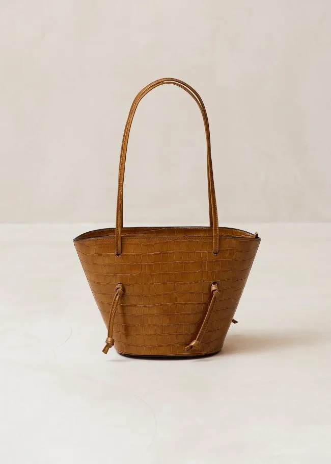 ALOHAS Bags The Tangle 8211 Brown Croc Leather Shoulder Bag 8211 Women