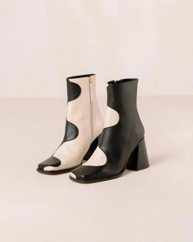 ALOHAS Boots Blair Bicolor Black Cream 8211 Women