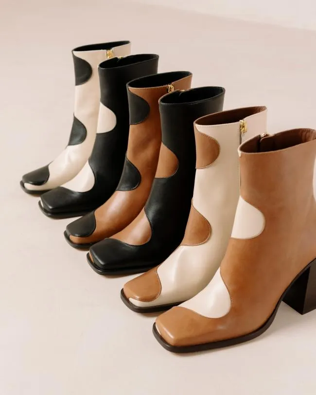 ALOHAS Boots Blair Bicolor Black Cream 8211 Women