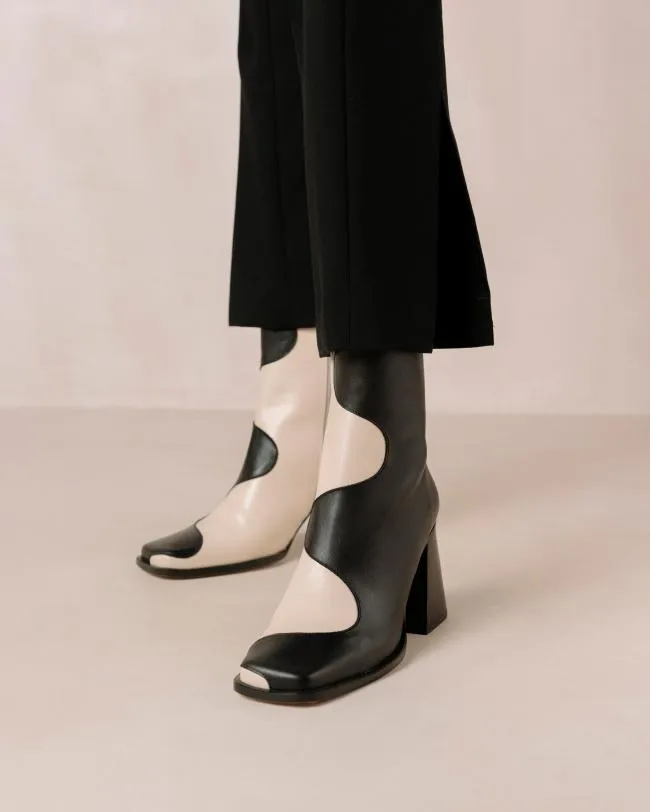 ALOHAS Boots Blair Bicolor Black Cream 8211 Women